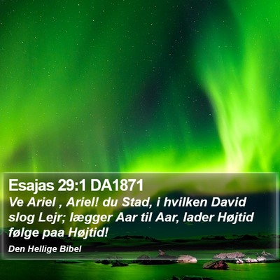 Esajas 29:1 DA1871 Bible Verse Image