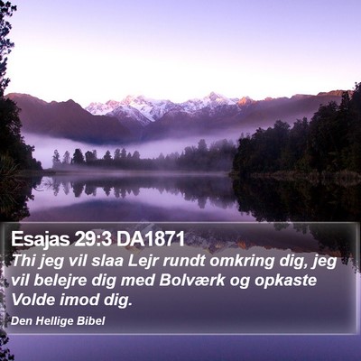 Esajas 29:3 DA1871 Bible Verse Image