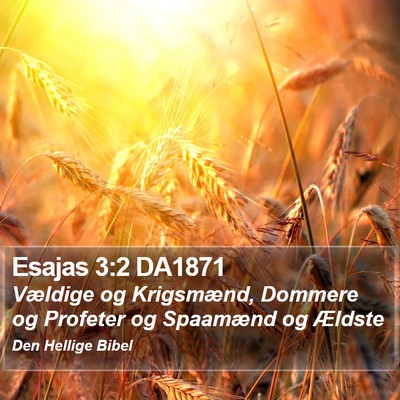 Esajas 3:2 DA1871 Bible Verse Image