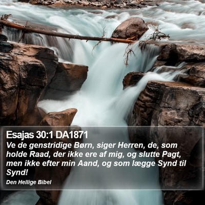 Esajas 30:1 DA1871 Bible Verse Image