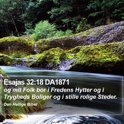 Esajas 32:18 DA1871 Bible Verse Image