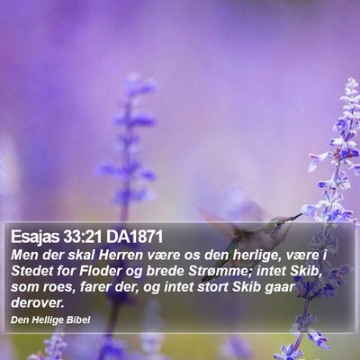 Esajas 33:21 DA1871 Bible Verse Image