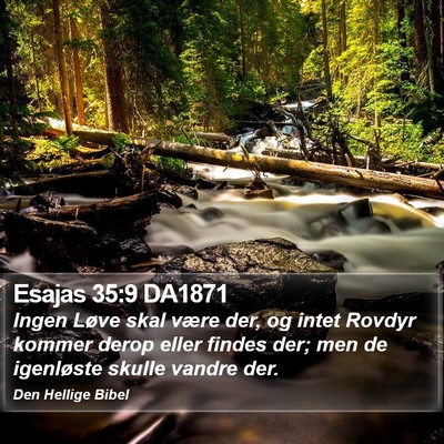 Esajas 35:9 DA1871 Bible Verse Image