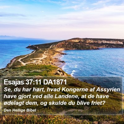 Esajas 37:11 DA1871 Bible Verse Image