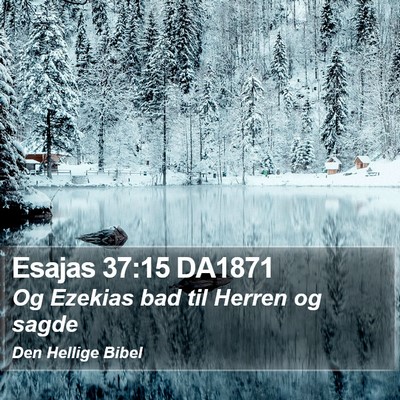 Esajas 37:15 DA1871 Bible Verse Image