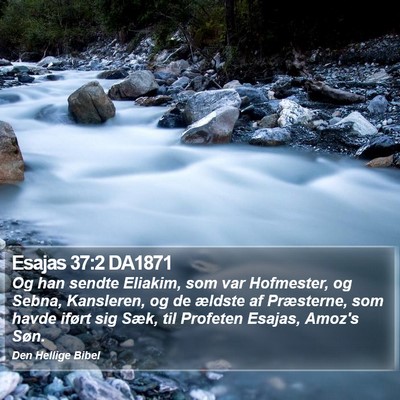 Esajas 37:2 DA1871 Bible Verse Image