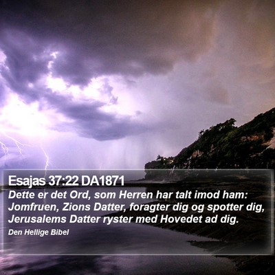 Esajas 37:22 DA1871 Bible Verse Image