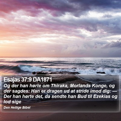 Esajas 37:9 DA1871 Bible Verse Image