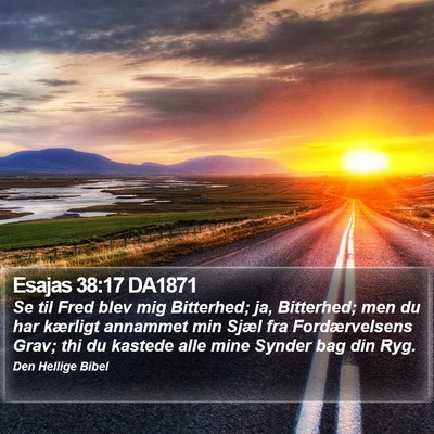 Esajas 38:17 DA1871 Bible Verse Image