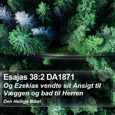 Esajas 38:2 DA1871 Bible Verse Image