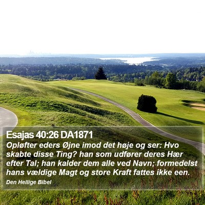 Esajas 40:26 DA1871 Bible Verse Image