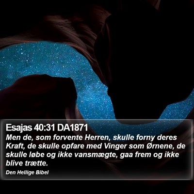 Esajas 40:31 DA1871 Bible Verse Image