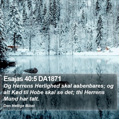 Esajas 40:5 DA1871 Bible Verse Image