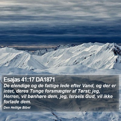 Esajas 41:17 DA1871 Bible Verse Image