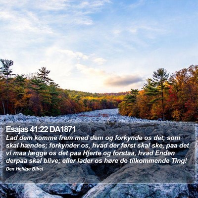 Esajas 41:22 DA1871 Bible Verse Image
