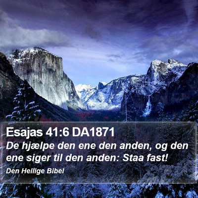 Esajas 41:6 DA1871 Bible Verse Image