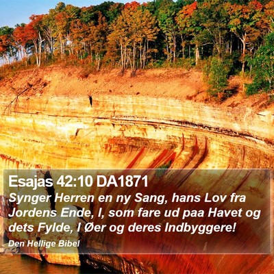 Esajas 42:10 DA1871 Bible Verse Image