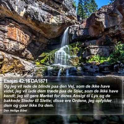 Esajas 42:16 DA1871 Bible Verse Image