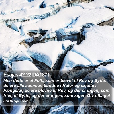 Esajas 42:22 DA1871 Bible Verse Image