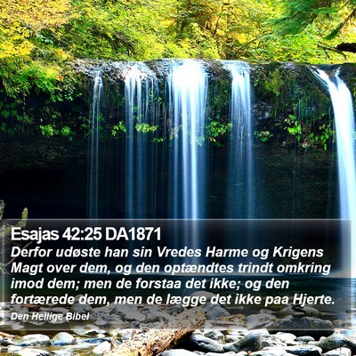 Esajas 42:25 DA1871 Bible Verse Image