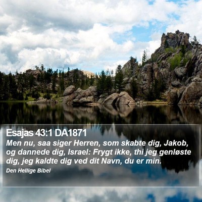 Esajas 43:1 DA1871 Bible Verse Image