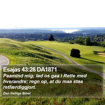 Esajas 43:26 DA1871 Bible Verse Image