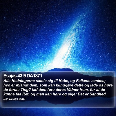 Esajas 43:9 DA1871 Bible Verse Image