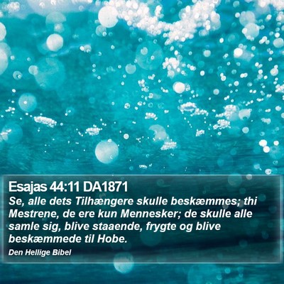 Esajas 44:11 DA1871 Bible Verse Image