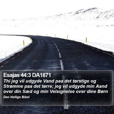Esajas 44:3 DA1871 Bible Verse Image
