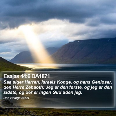 Esajas 44:6 DA1871 Bible Verse Image