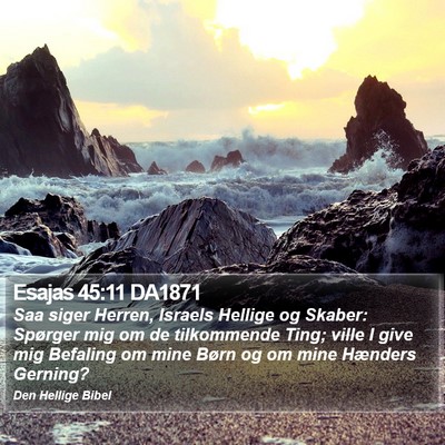 Esajas 45:11 DA1871 Bible Verse Image