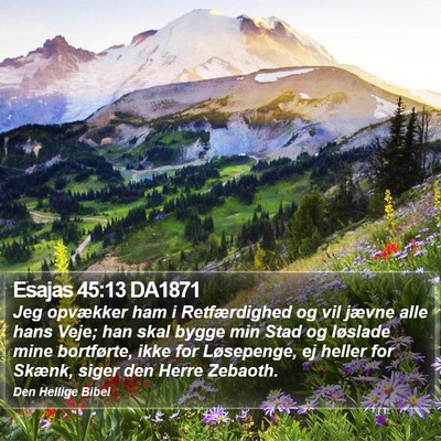 Esajas 45:13 DA1871 Bible Verse Image