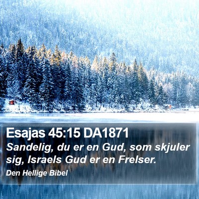 Esajas 45:15 DA1871 Bible Verse Image