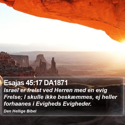 Esajas 45:17 DA1871 Bible Verse Image