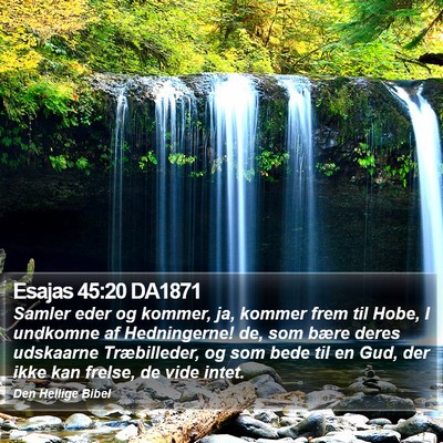 Esajas 45:20 DA1871 Bible Verse Image