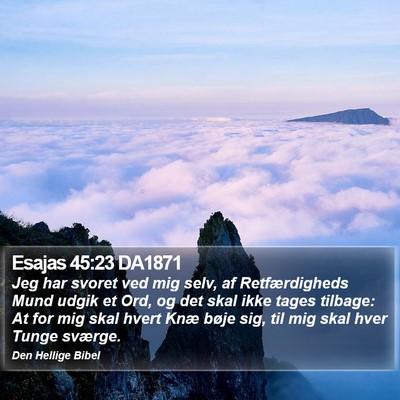 Esajas 45:23 DA1871 Bible Verse Image