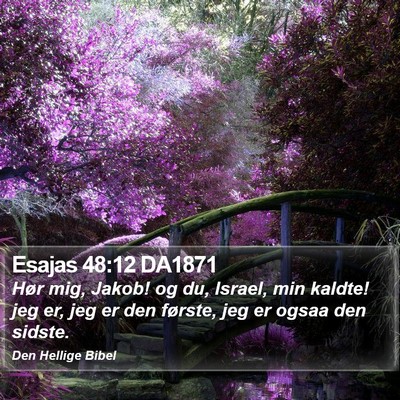 Esajas 48:12 DA1871 Bible Verse Image