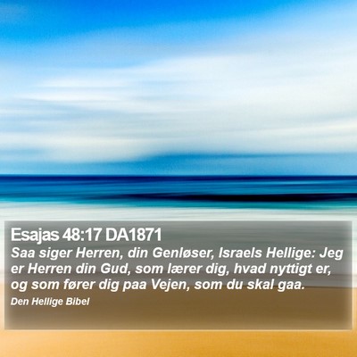 Esajas 48:17 DA1871 Bible Verse Image