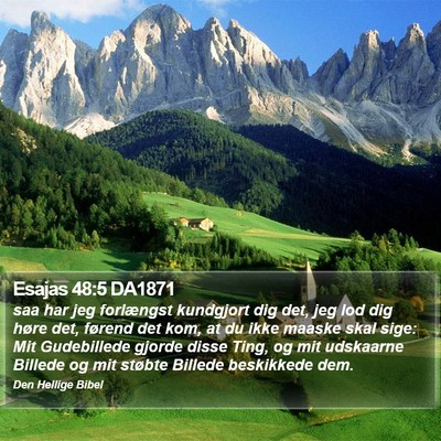 Esajas 48:5 DA1871 Bible Verse Image