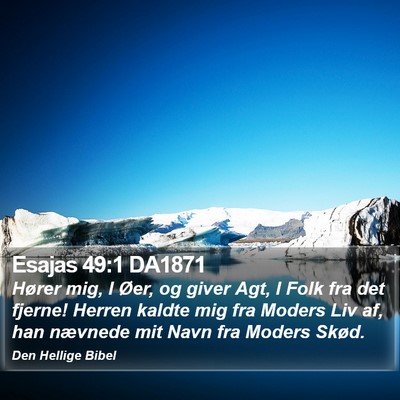 Esajas 49:1 DA1871 Bible Verse Image