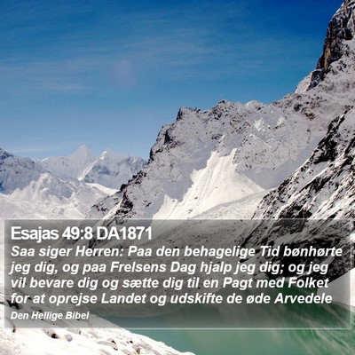 Esajas 49:8 DA1871 Bible Verse Image