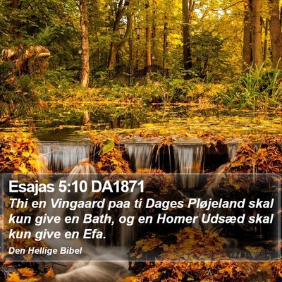 Esajas 5:10 DA1871 Bible Verse Image