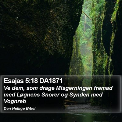 Esajas 5:18 DA1871 Bible Verse Image