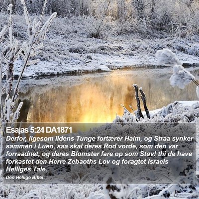 Esajas 5:24 DA1871 Bible Verse Image
