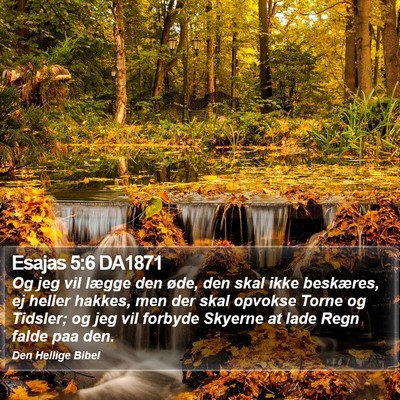 Esajas 5:6 DA1871 Bible Verse Image