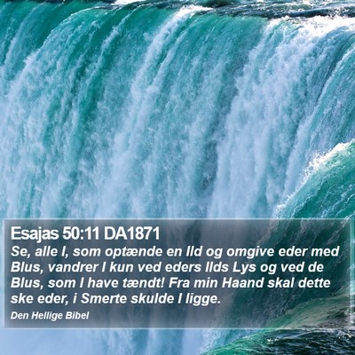 Esajas 50:11 DA1871 Bible Verse Image