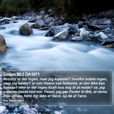 Esajas 50:2 DA1871 Bible Verse Image