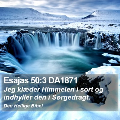 Esajas 50:3 DA1871 Bible Verse Image
