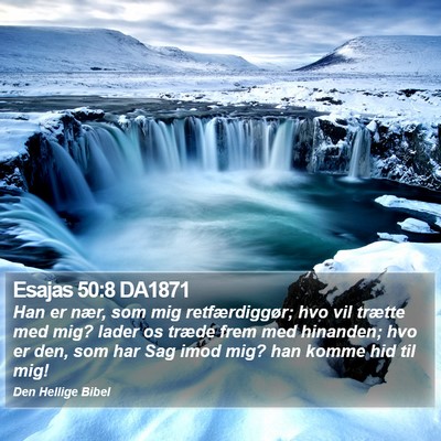 Esajas 50:8 DA1871 Bible Verse Image