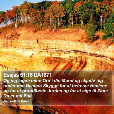 Esajas 51:16 DA1871 Bible Verse Image